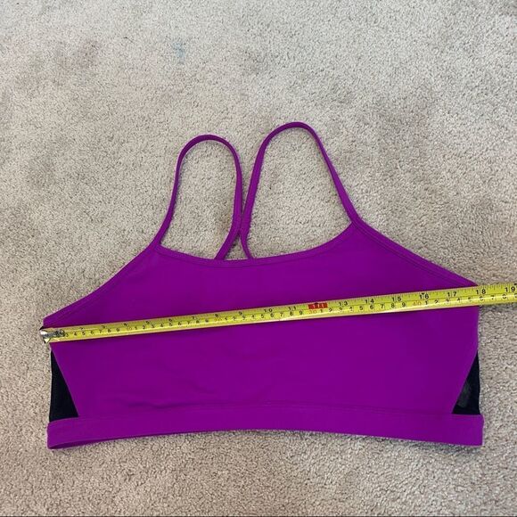 Fabletics maeve reversible sports bra Sz XL purple black - Picture 4 of 7